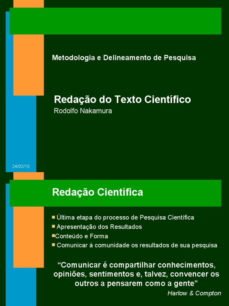 ABNT - Redacao Cientifica | PDF | Citação | Metodologia
