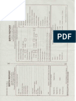 Birth Report Form