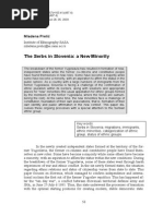 Prelic, Mladena - The Serbs in Slovenia, A New Minority