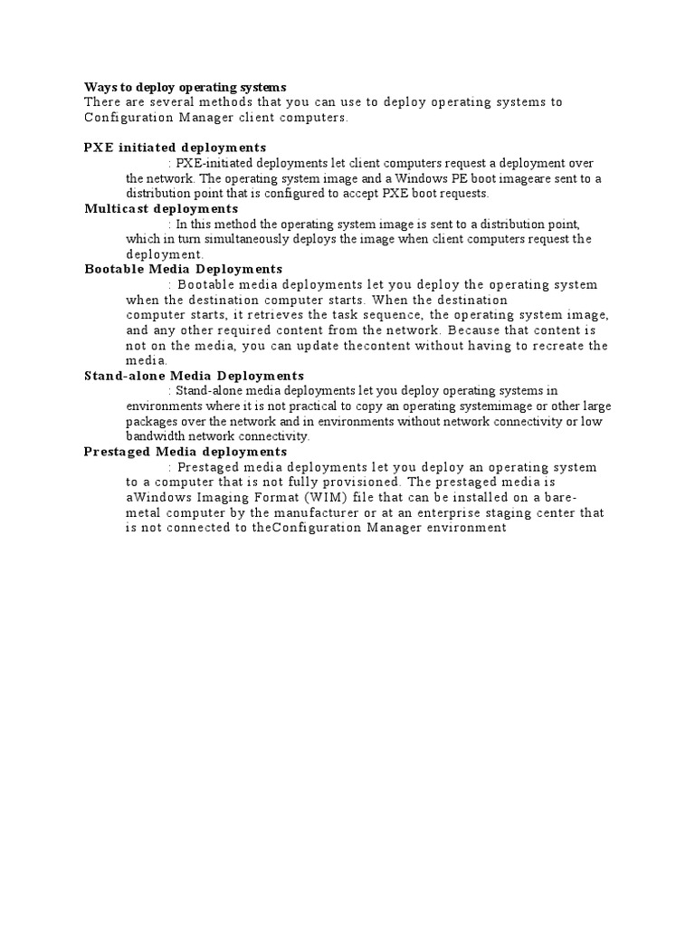 SCCM Inter View Q and A | PDF | Operating System | Computer Network
