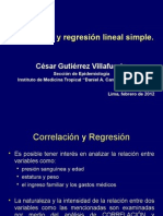 Correlacion y Regresion Lineal 