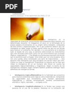 Qué Es La Inteligencia