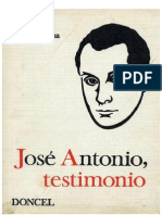 José Antonio, Testimonio