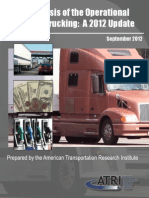 ATRI Operational Costs of Trucking 2012