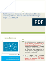 Práctica para La Dosimetría de Referencia