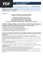 Exercícios Complementares - Renascimento