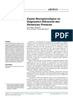 Exame Neuropsicológico Na Demência