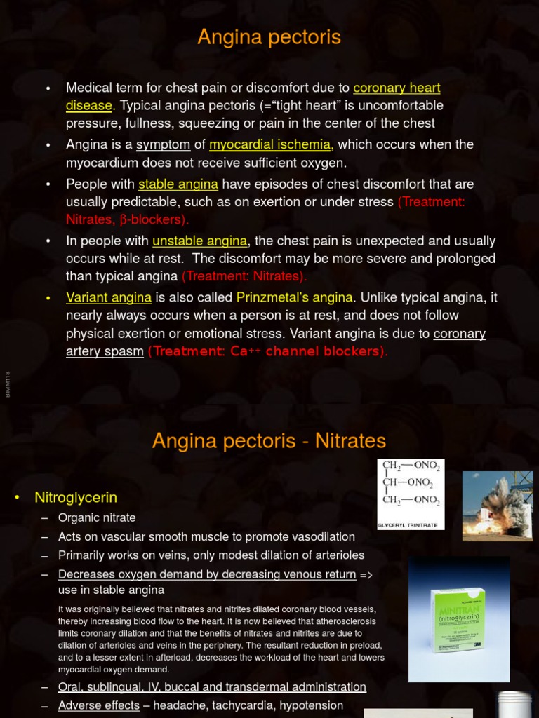 Understanding Angina Pectoris and Treatments | PDF