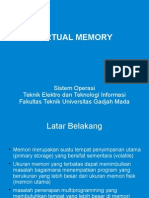Virtual Memory: Sistem Operasi Teknik Elektro Dan Teknologi Informasi Fakultas Teknik Universitas Gadjah Mada