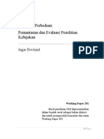 Pemantauan & Evaluasi Penelitian Kebijakan