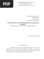Considerações sobre a ética do aborto em casos de anencefalia
