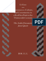 Commerce, Culture, And Community in a Red Sea Port in the Thirteenth Century - The Arabic Documents From Quseir - Li Guo