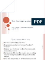 Learning Session 7 - Tax Records Management - Pagayatan