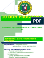 10 DOH Programs