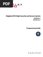 Digiplex EVO High Security and Access System: Programming Guide