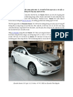 Hyundai Sonata 2015 Cứng Cáp Hơn Mạnh Mẽ Hơn