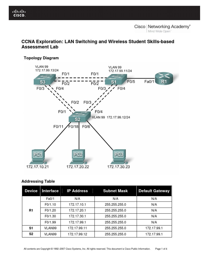 CCNA Exploration: LAN Switching and Wireless Student | PDF | Network ...