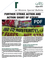 Further Strike Action and Action Short of Strike: IEP First Great Western Special Bulletin