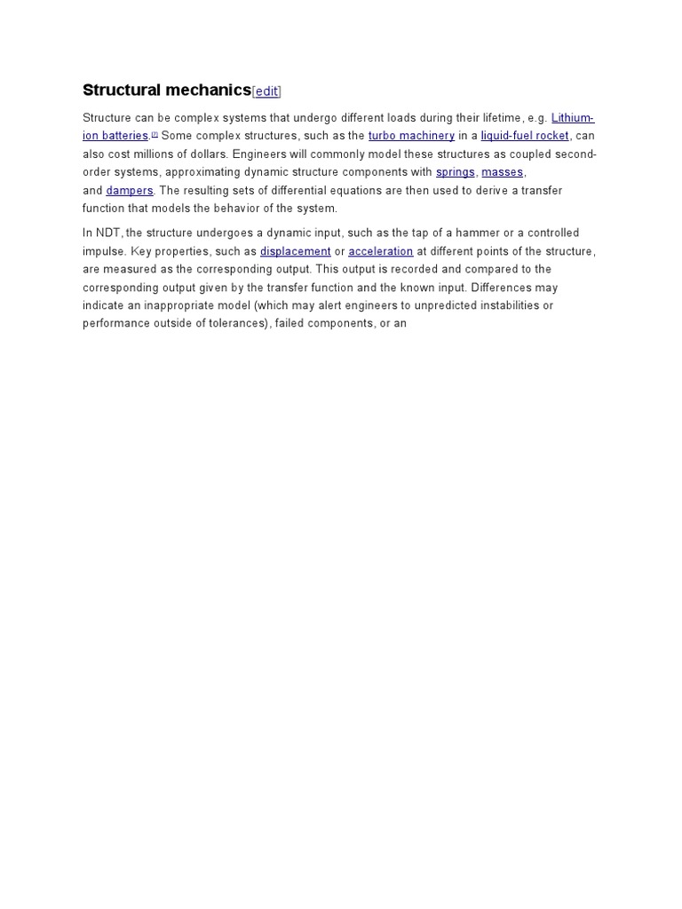 Understanding Structural Mechanics in NDT | PDF