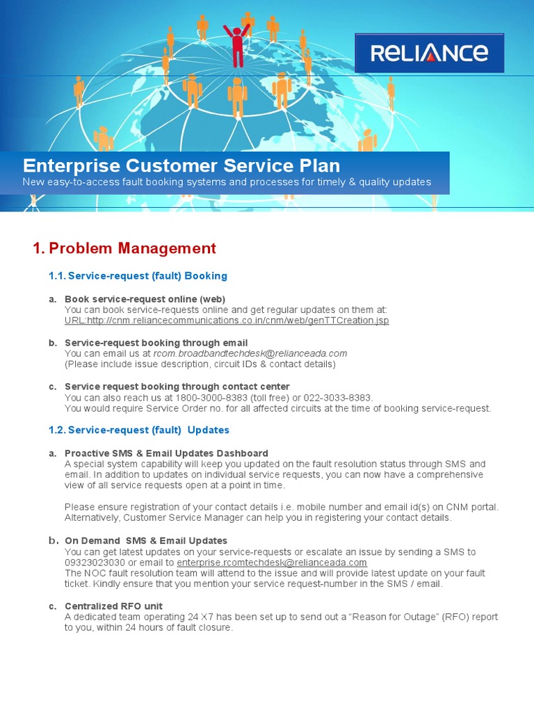 Reliance Escalation Matrix Communication