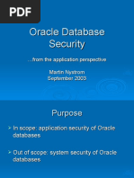 Oracle Security