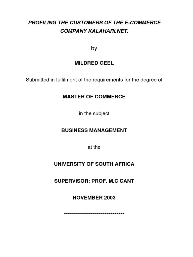 dissertation on online retailing