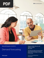 Demand Forecasting in AX 2012 R3