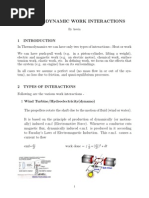 Thermodynamic Work Interactions