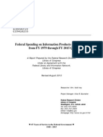 Federal Spending On Information Products and Services From FY 1979 Through FY 2015 Q2