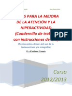 Cuadernillo Atención Curso 2012-2013