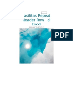 Fasilitas Repeat Header Row Di Excel: (Report Subtitle)