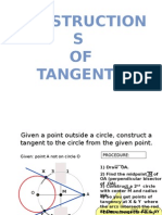 Tangents To Circle