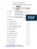 Index: Sr. No. Subjects Marks