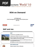 SOA On Demand: Ulf Fildebrandt Chief Development Architect SOA Infrastructure Sap Ag