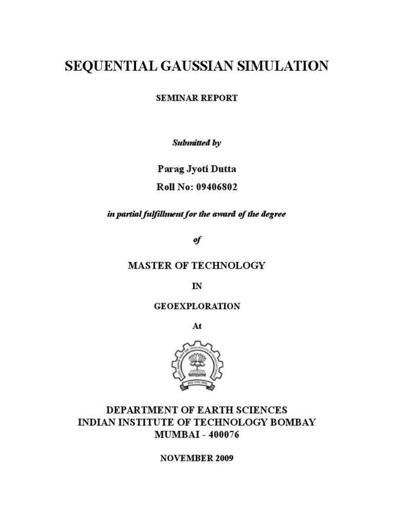 Sequential Gaussian Simulation Overview | PDF | Normal Distribution ...
