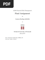 Final Assignment: 42106 Financial Risk Management