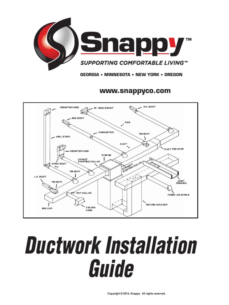 Snappy Ductwork Installation Guide Duct (Flow) Furnace