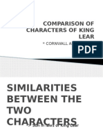 Comparison of Characters of King Lear