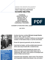 Richard Neutra: Architect and Philosopher