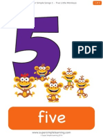 Five Little Monkeys Flashcards