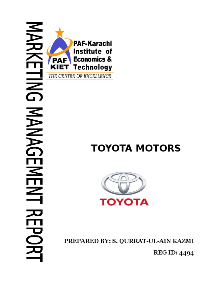 Toyota Marketing Strategy Overview | PDF | Toyota | Hybrid Electric Vehicle