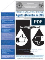 Programa E.J.C. Interamericana, Facultad de Derecho (Ago.-Dic. 2015)