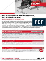 Product Technical Guide Supplement For HIT-V HAS and HIT-Z Anchor Rod Technical Information ASSET DOC LOC 3008312