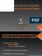 Aspectos Éticos y Sociales en La Empresa Digital
