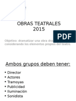 OBRAS TEATRALES