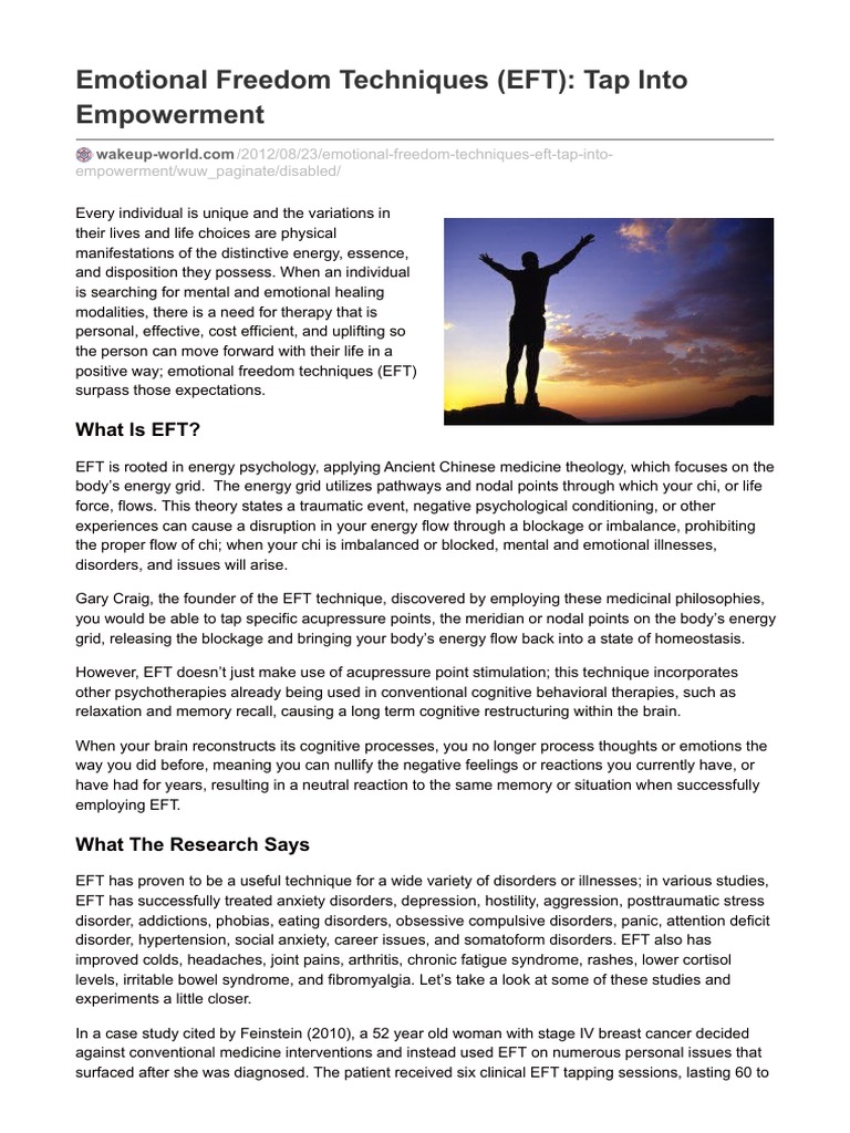 Emotional Freedom Techniques Guide | PDF