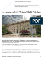 Jim Lee EPA Speech Flight Pollution 08-11-2015 Climate Viewer News