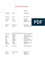 Capital and Currency