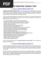 Download 5 Minute Pediatric Consult by ajescool SN274108021 doc pdf