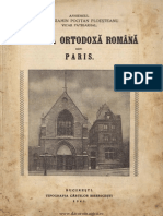 Biserica Ortodoxă Română Din Paris - Cu o Introducere Asupra Relaţiunilor Franco-Române